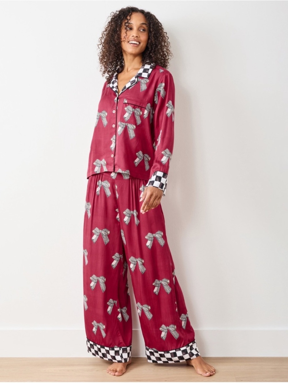 MACKENZIE-CHILDS X Print Fresh Eco Satin Soho Set in Bows Size XS